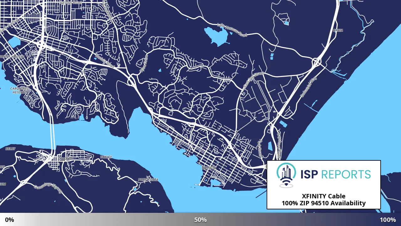 94510, CA map of internet availability