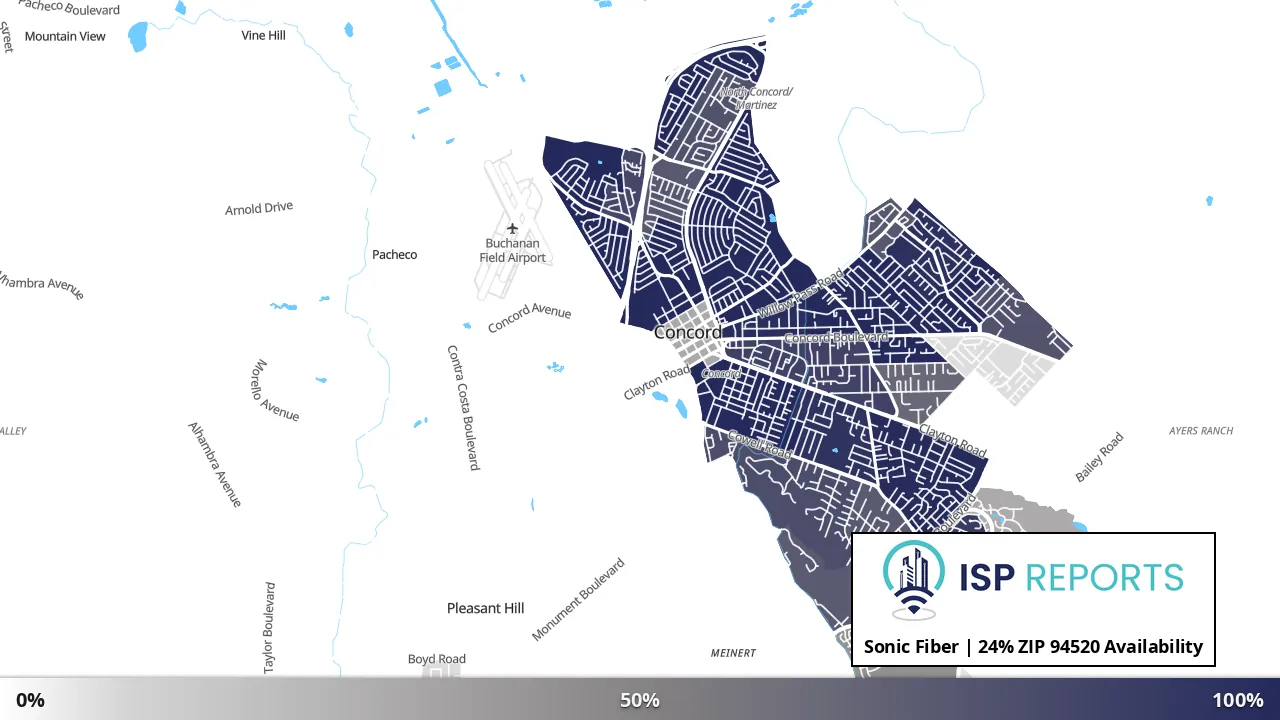 94520, CA map of internet availability