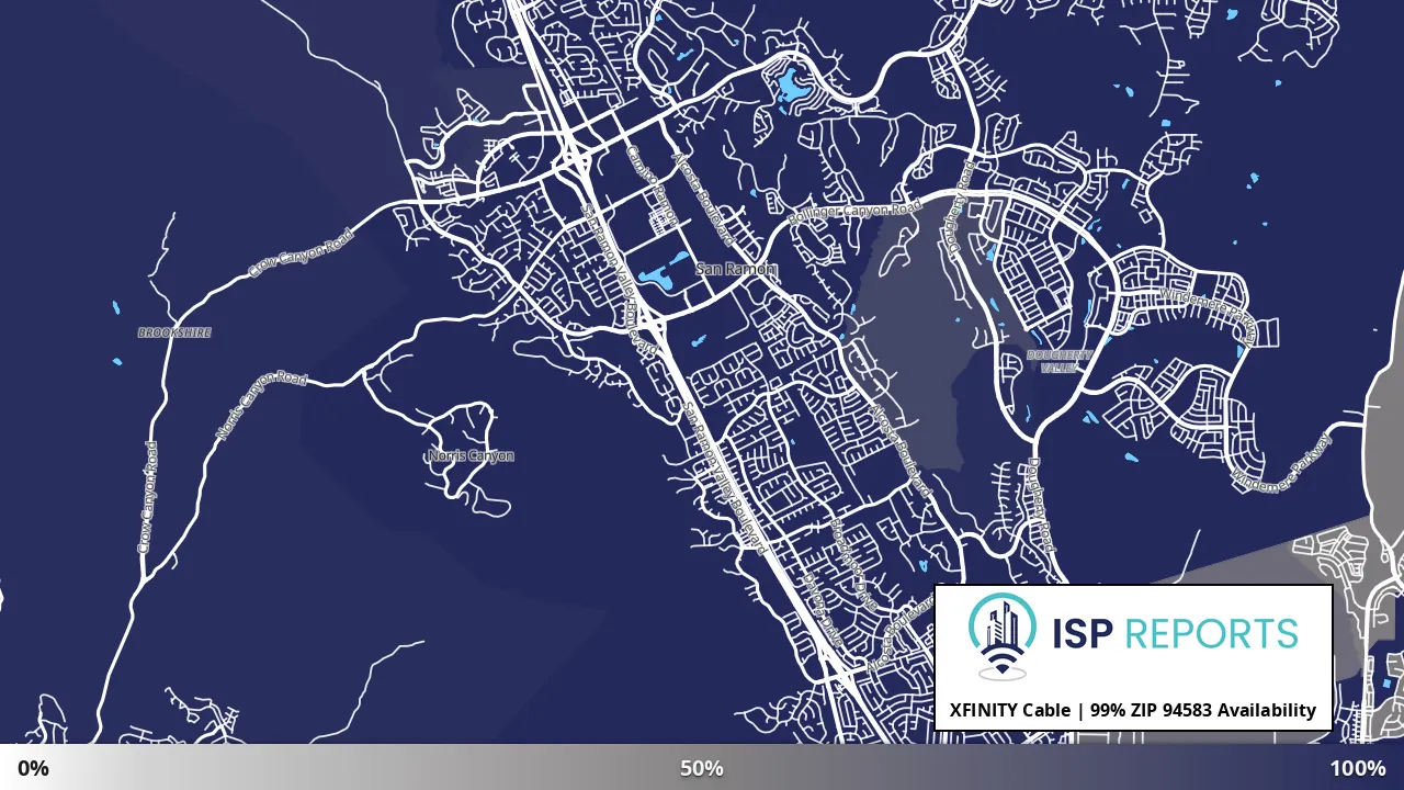 94583, CA map of internet availability