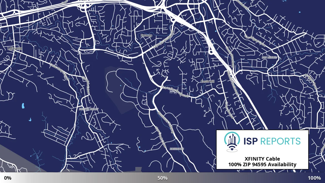 94595, CA map of internet availability