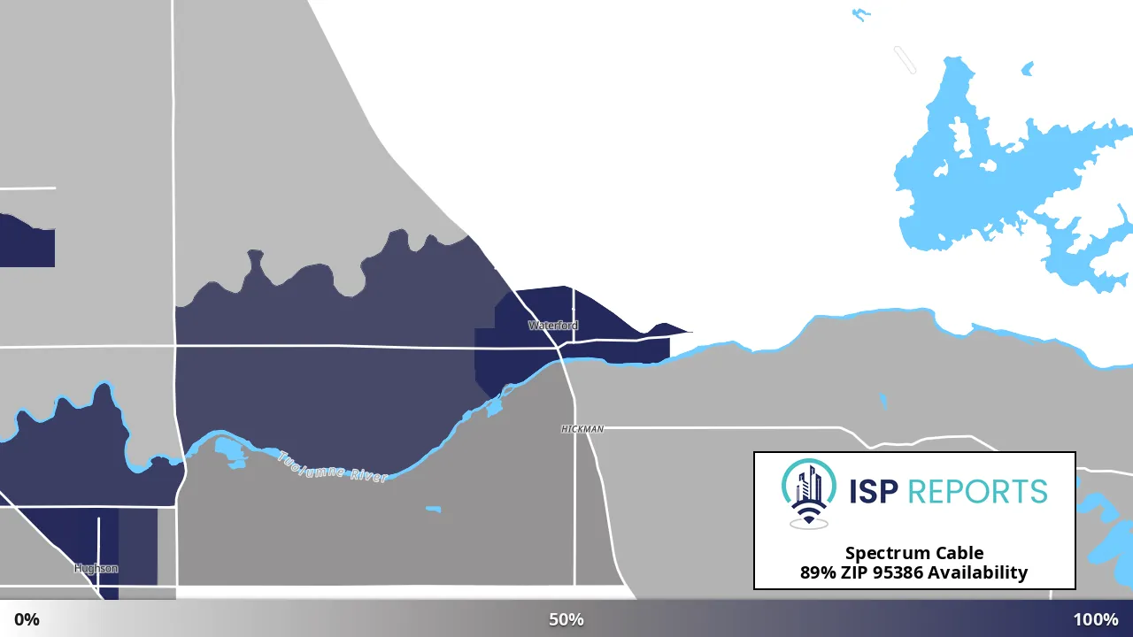 95386, CA map of internet availability
