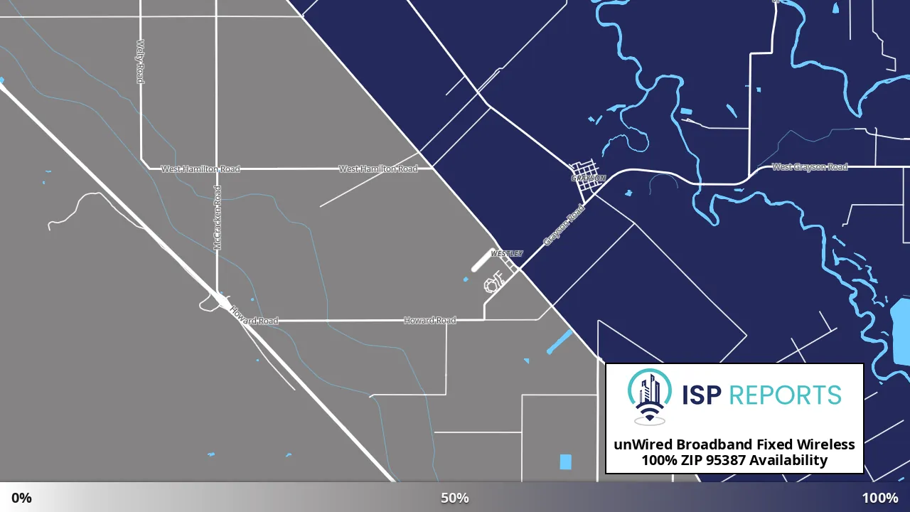 95387, CA map of internet availability