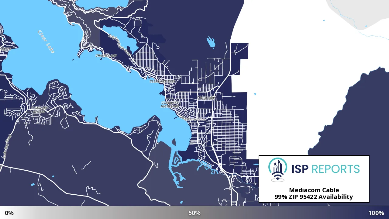 95422, CA map of internet availability