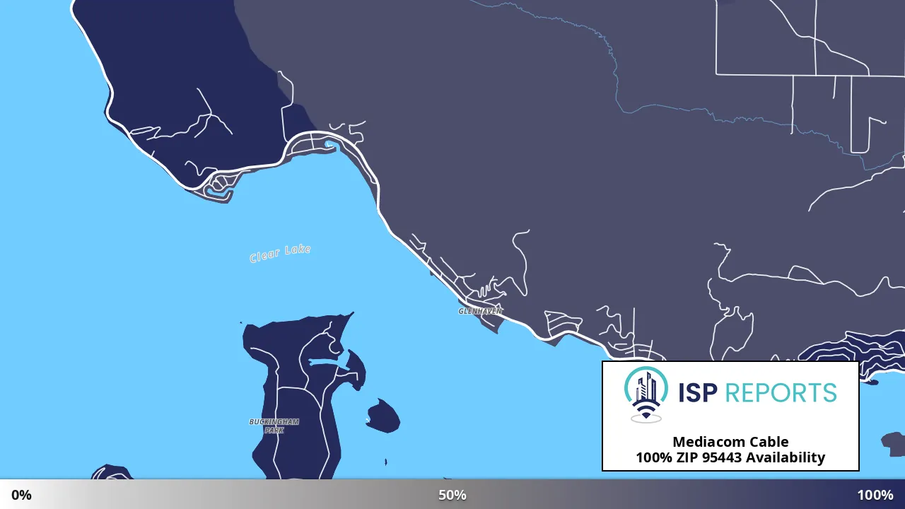 95443, CA map of internet availability