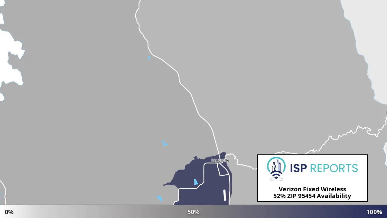 95454, CA map of internet availability