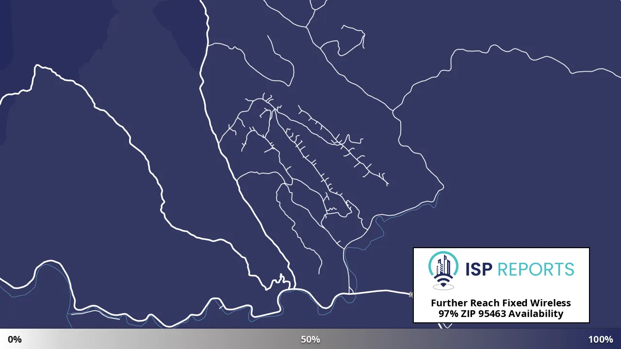 95463, CA map of internet availability