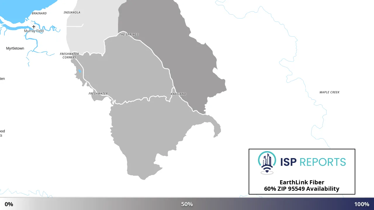 95549, CA map of internet availability