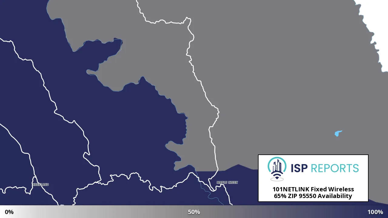 95550, CA map of internet availability