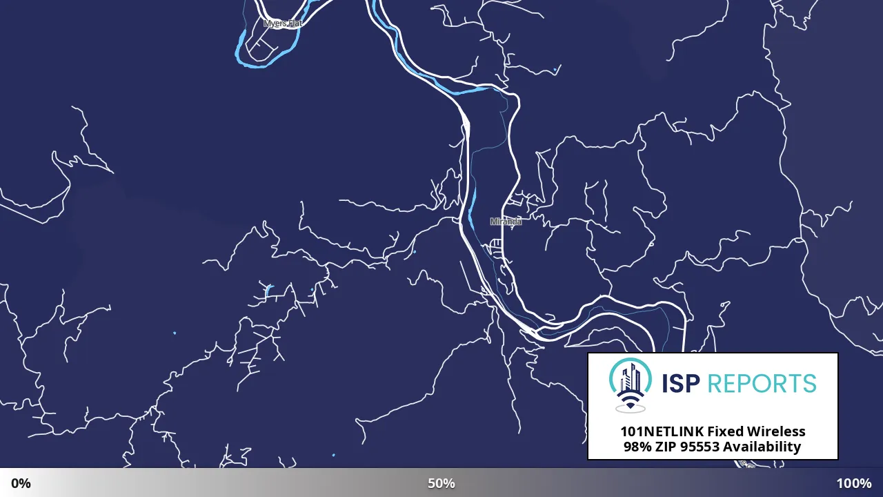 95553, CA map of internet availability