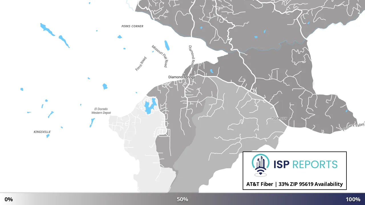95619, CA map of internet availability
