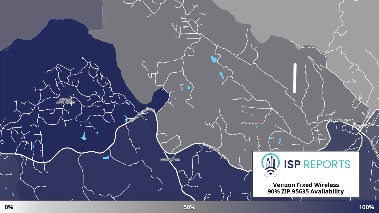 95635, CA map of internet availability