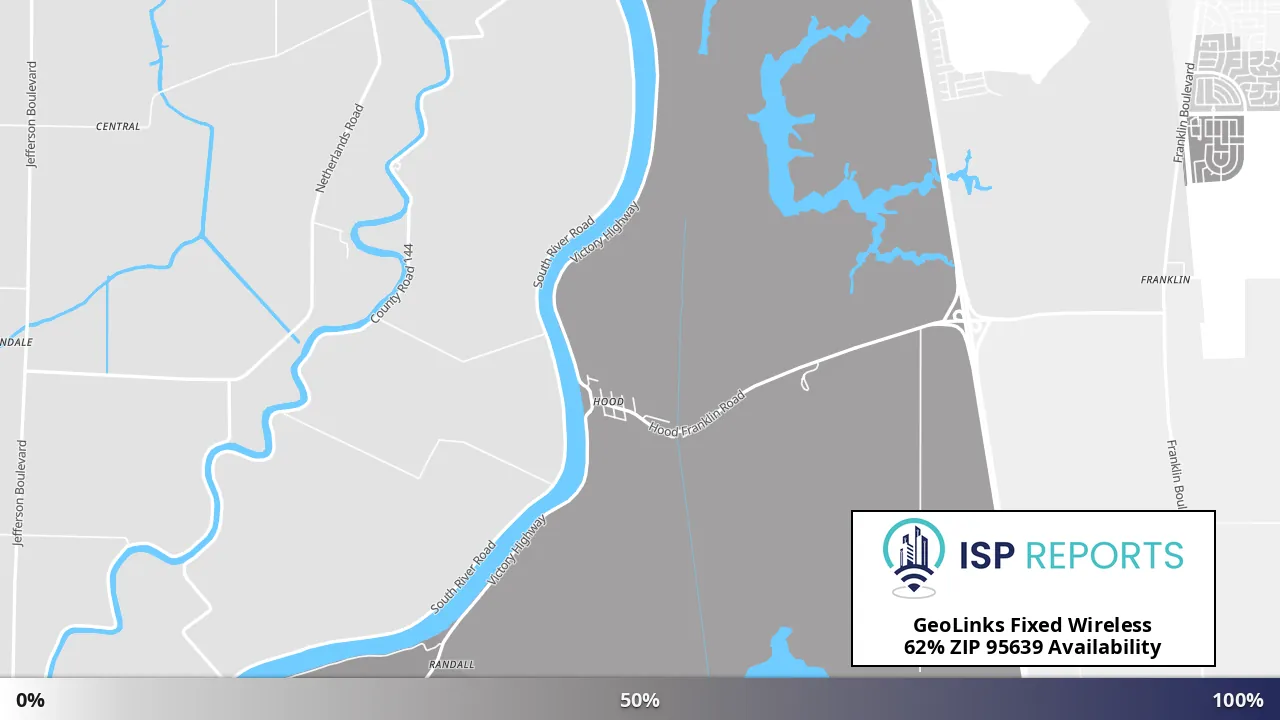 95639, CA map of internet availability
