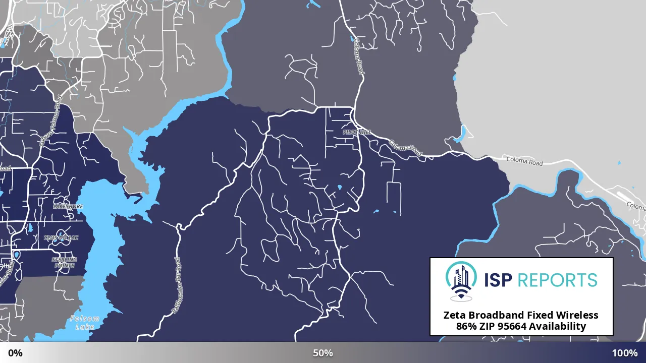 95664, CA map of internet availability