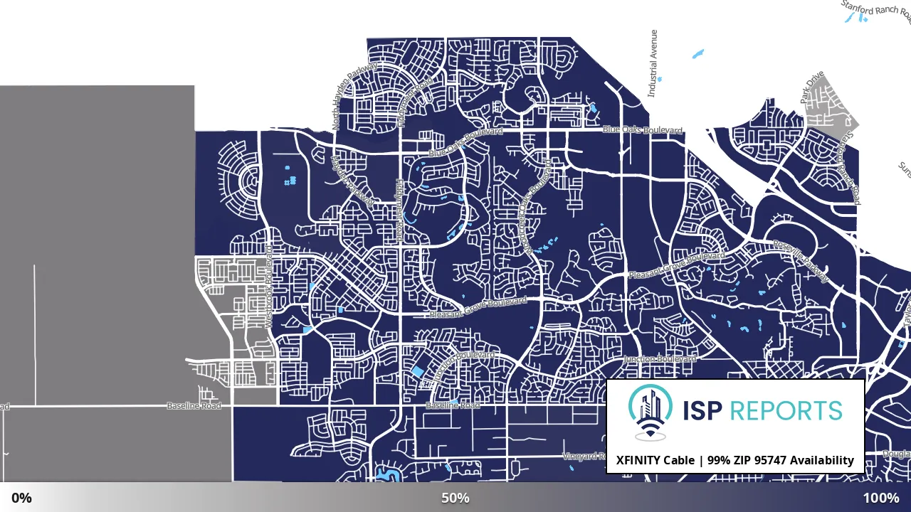 95747, CA map of internet availability