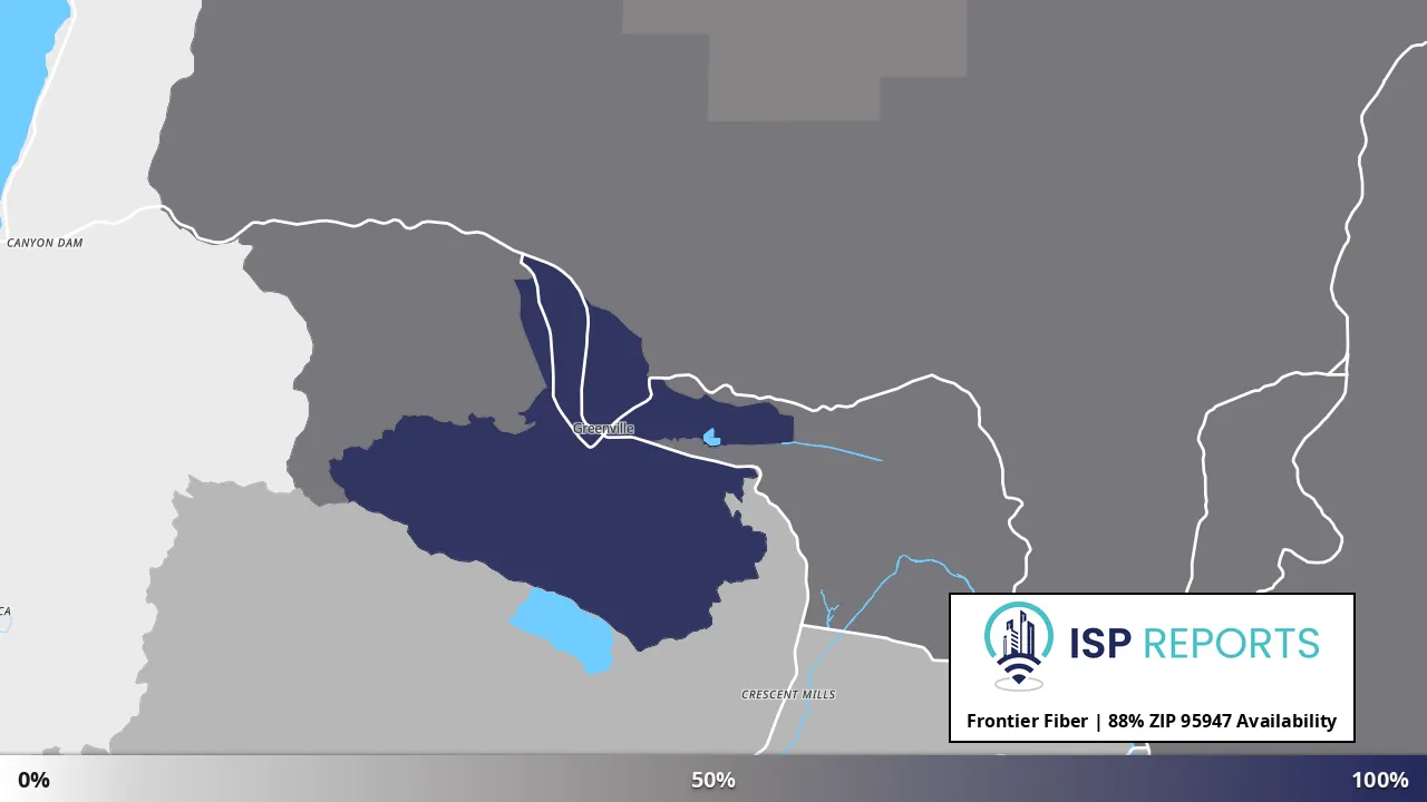 95947, CA map of internet availability