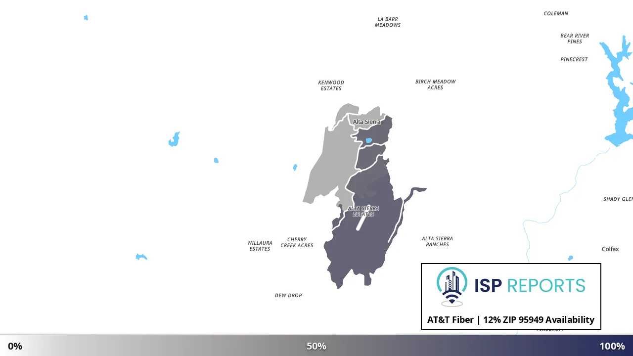 95949, CA map of internet availability