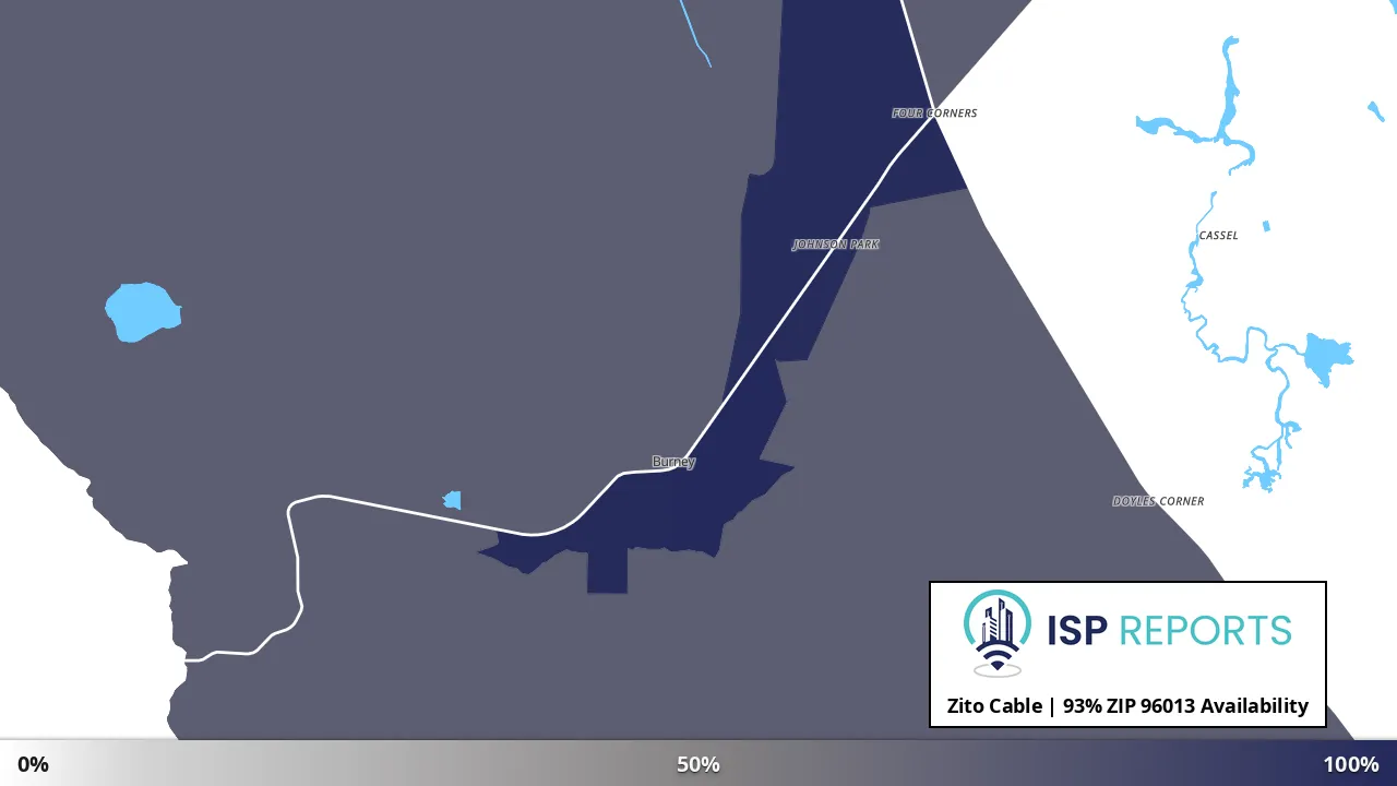 96013, CA map of internet availability