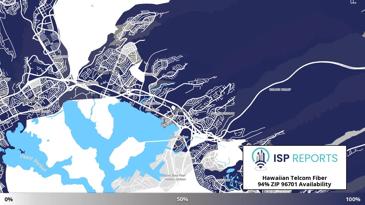 96701, HI map of internet availability