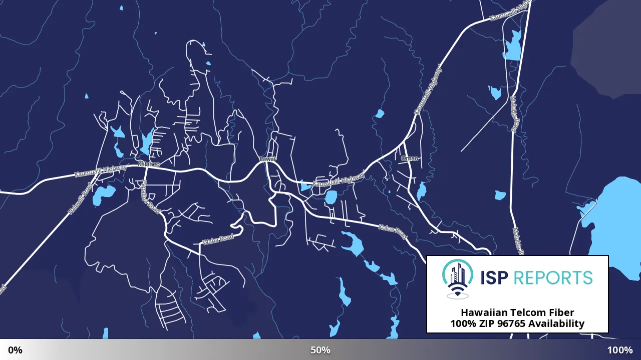 96765, HI map of internet availability