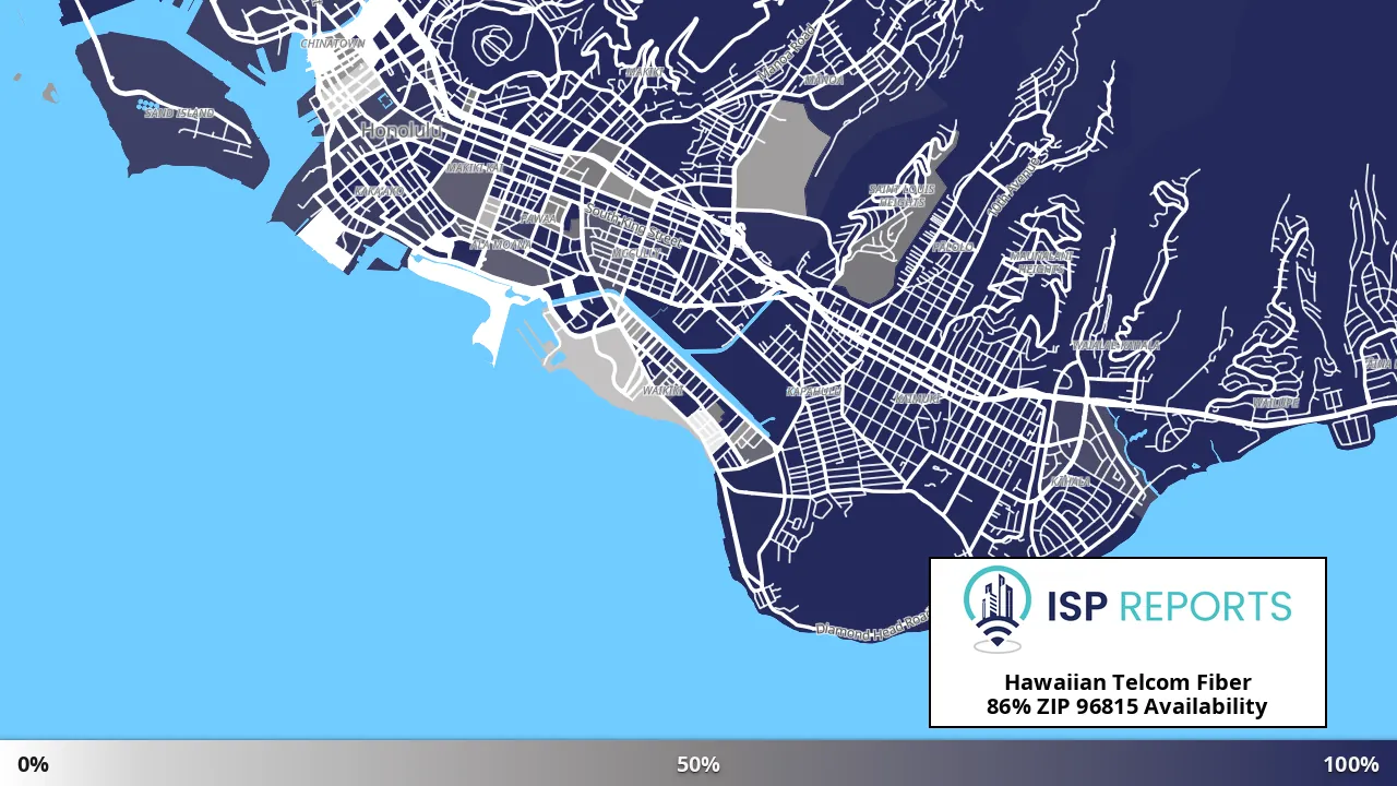 96815, HI map of internet availability
