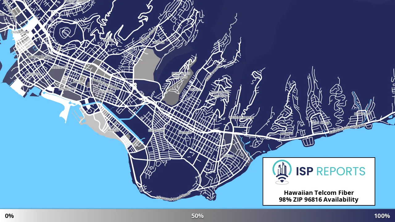 96816, HI map of internet availability