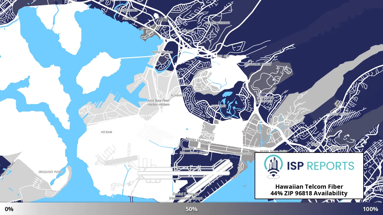 96818, HI map of internet availability