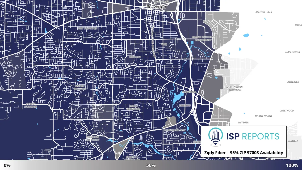 97008, OR map of internet availability