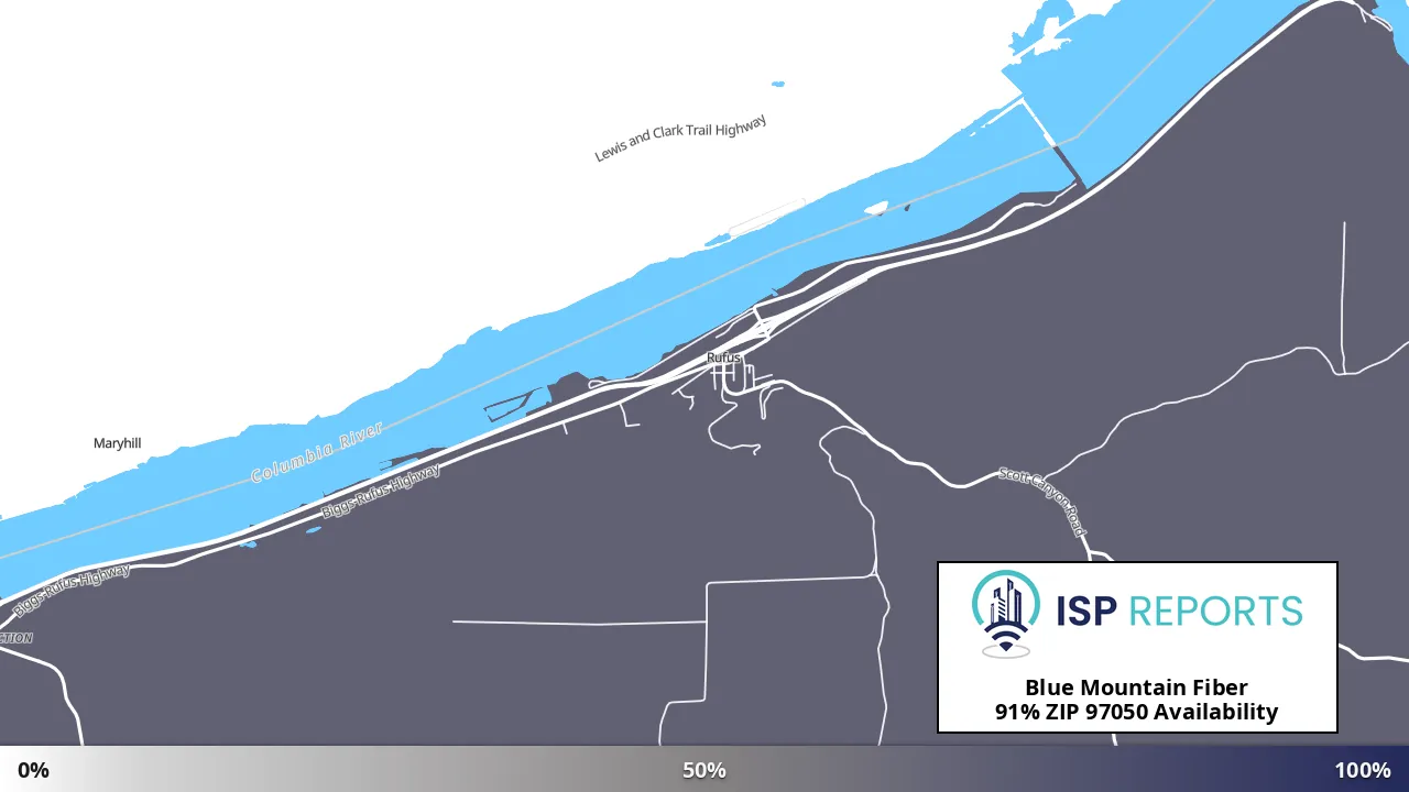 97050, OR map of internet availability