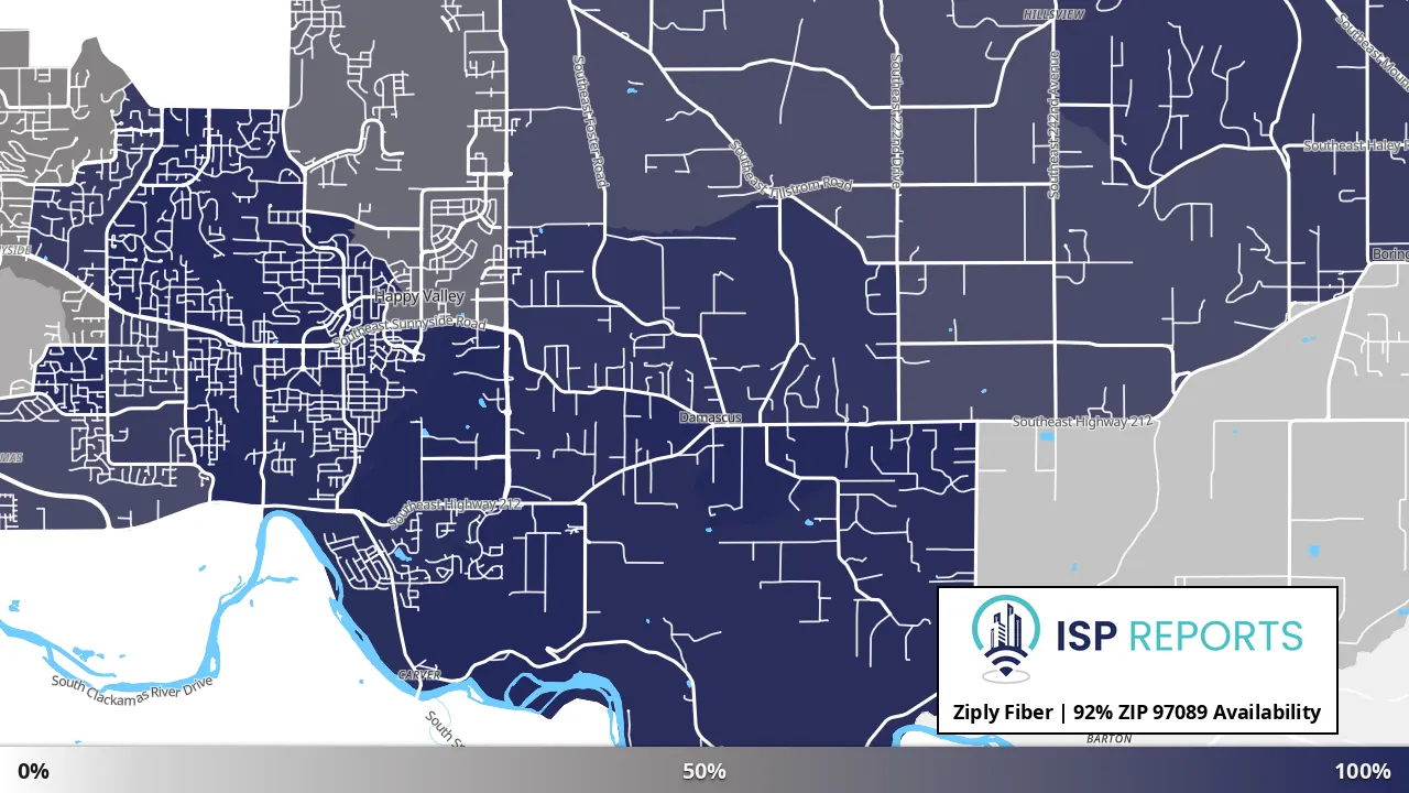 97089, OR map of internet availability
