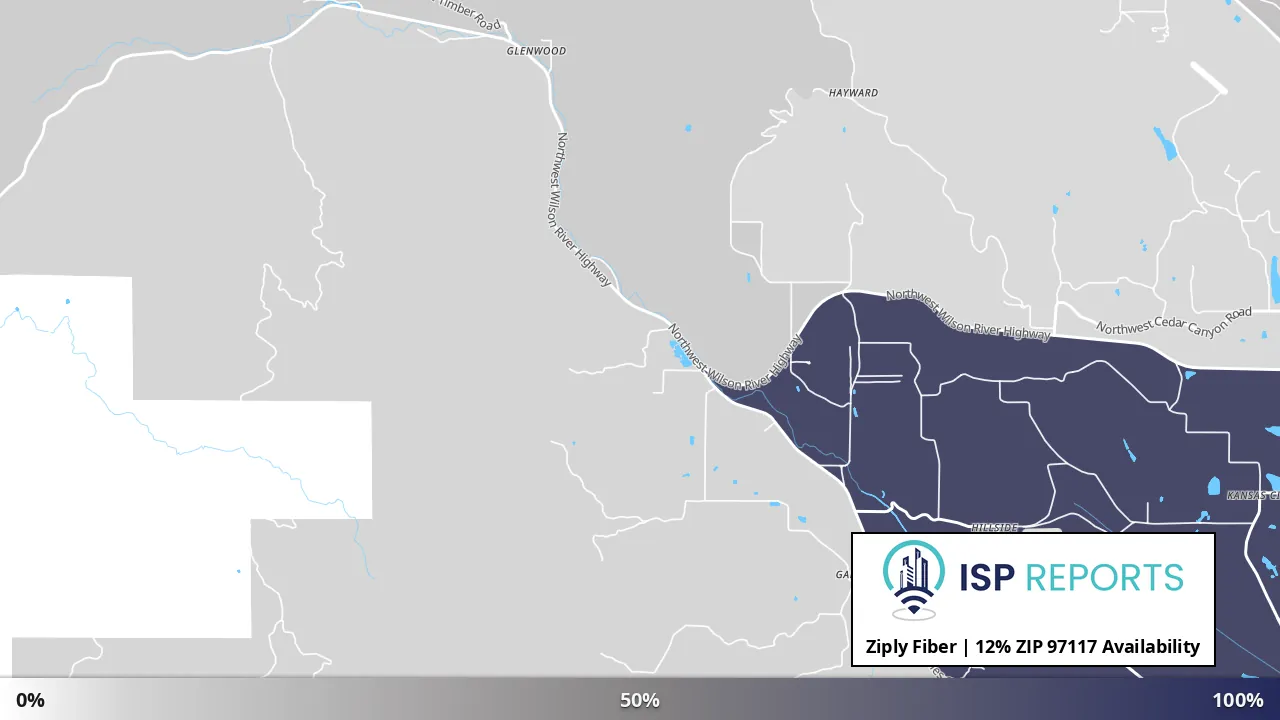 97117, OR map of internet availability