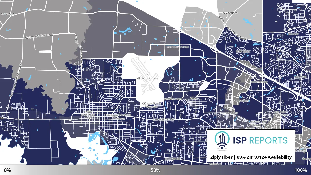 97124, OR map of internet availability