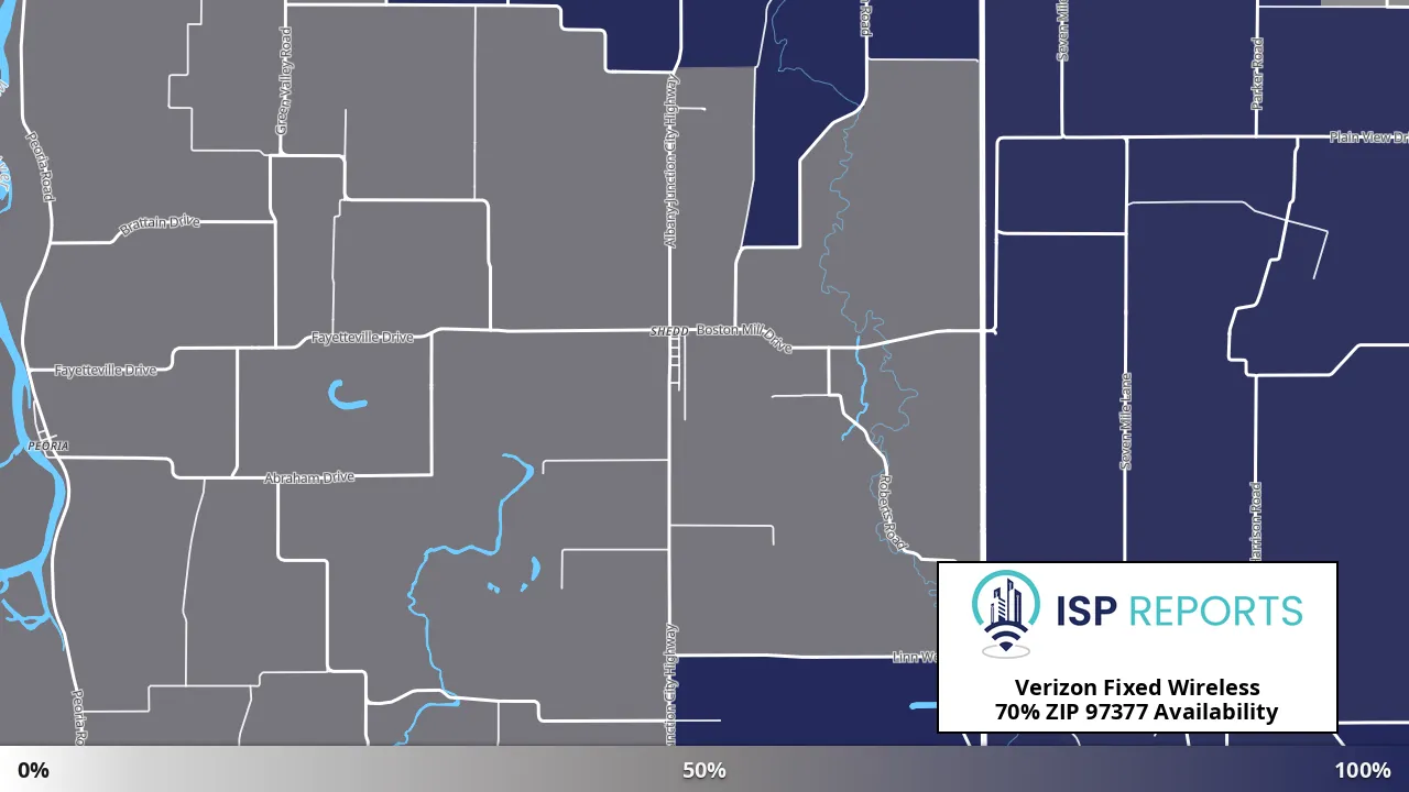 97377, OR map of internet availability