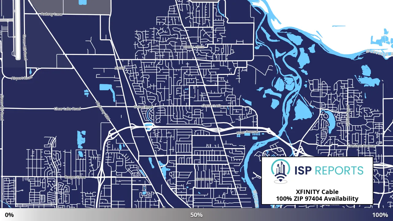 97404, OR map of internet availability