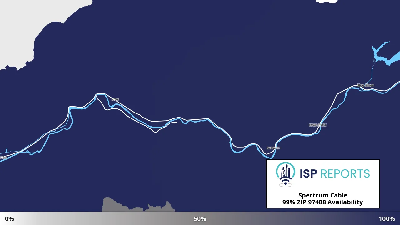 97488, OR map of internet availability