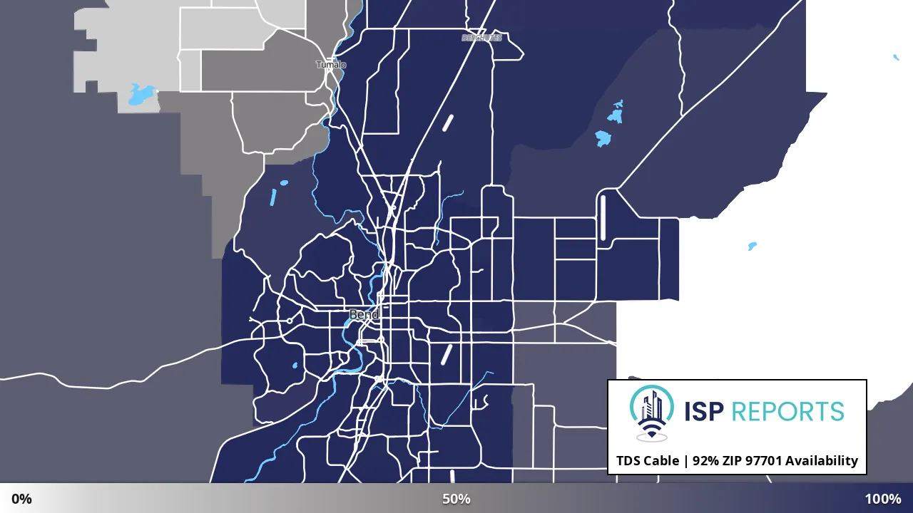 97701, OR map of internet availability
