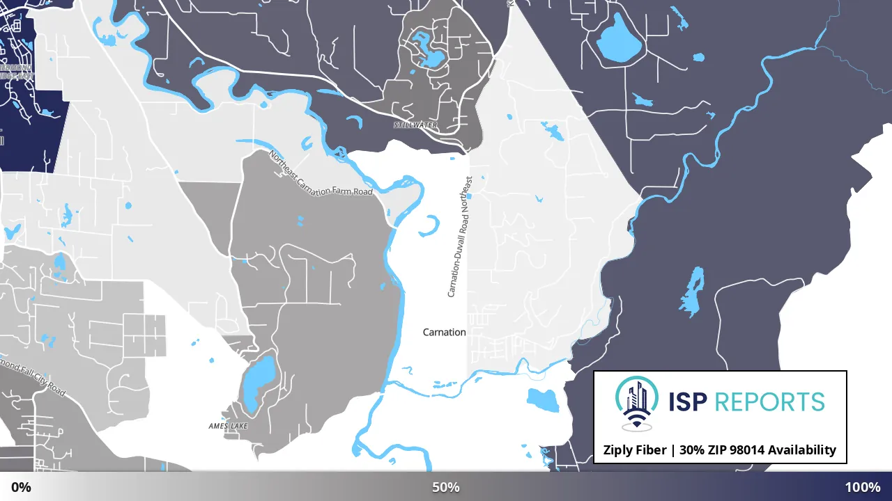 98014, WA map of internet availability