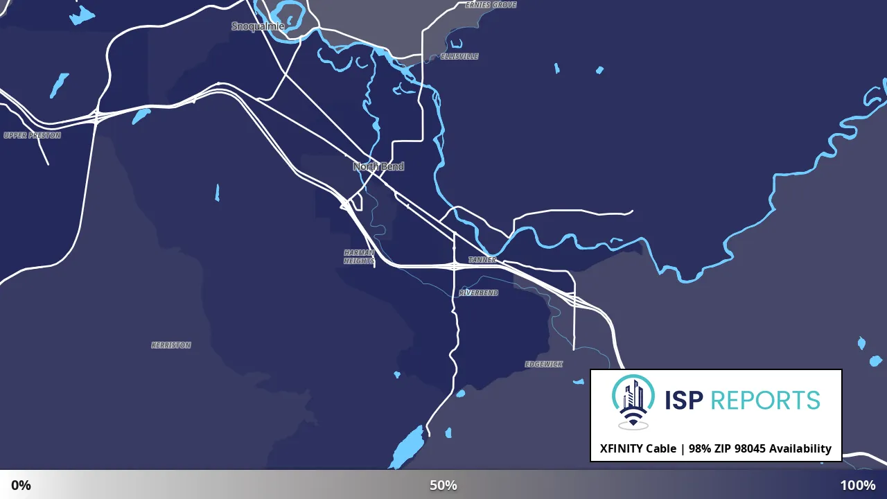 98045, WA map of internet availability