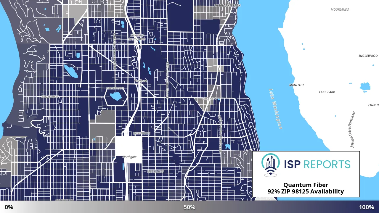98125, WA map of internet availability
