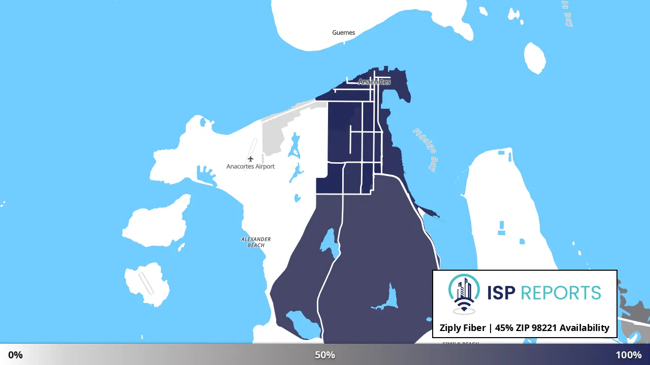 98221, WA map of internet availability