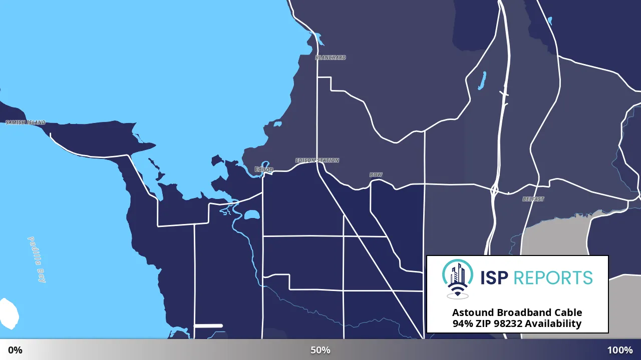 98232, WA map of internet availability