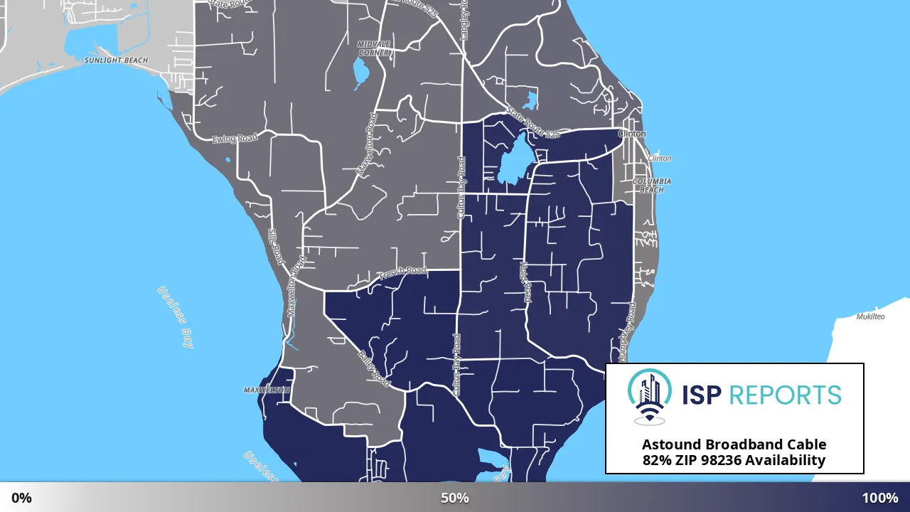 98236, WA map of internet availability
