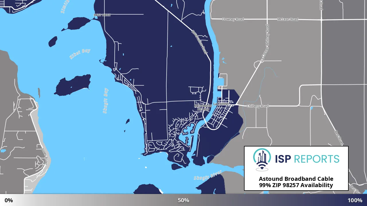 98257, WA map of internet availability