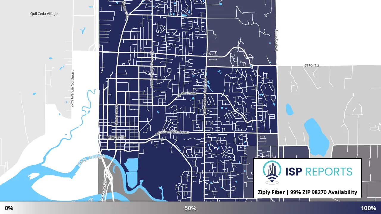 98270, WA map of internet availability