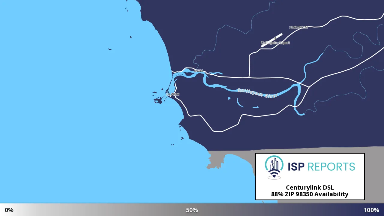 98350, WA map of internet availability