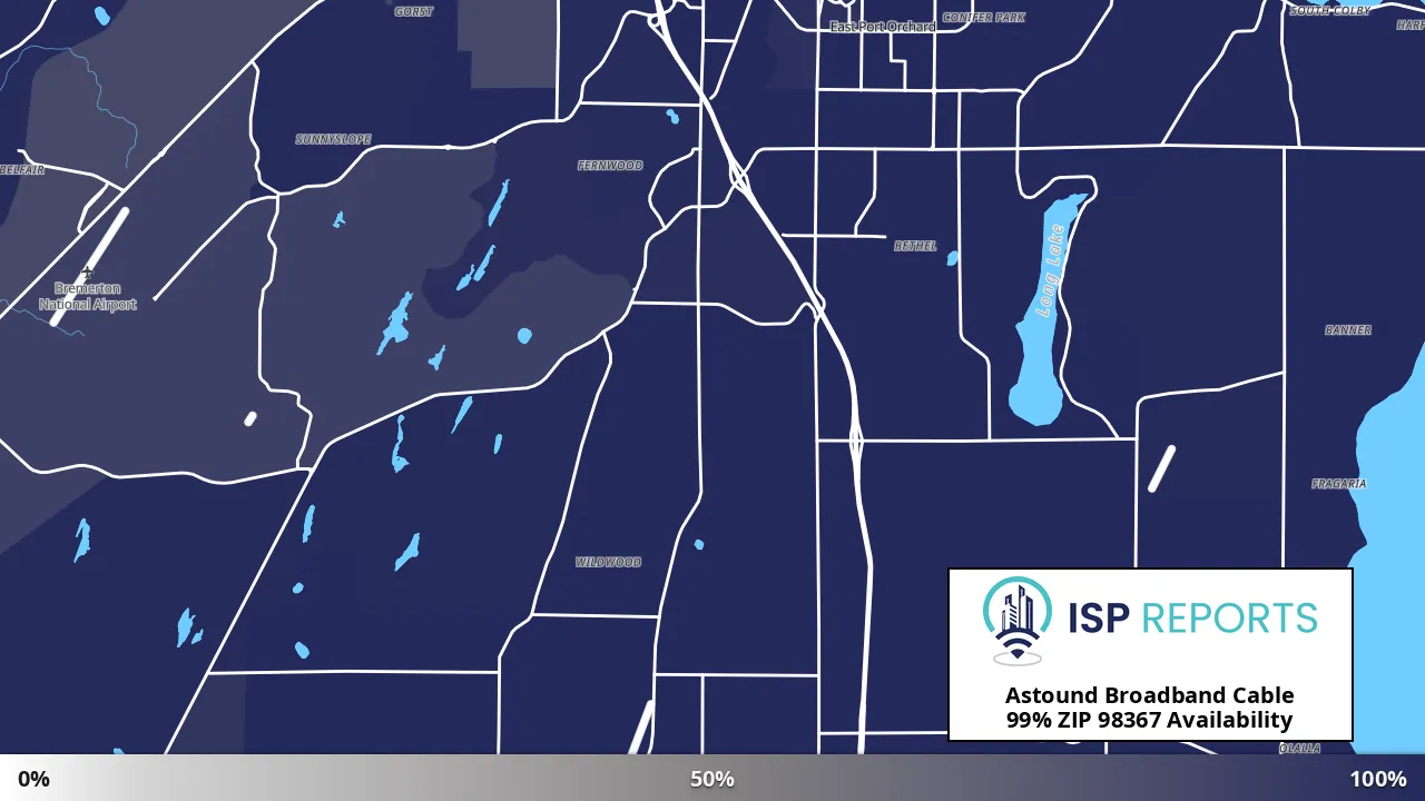 98367, WA map of internet availability