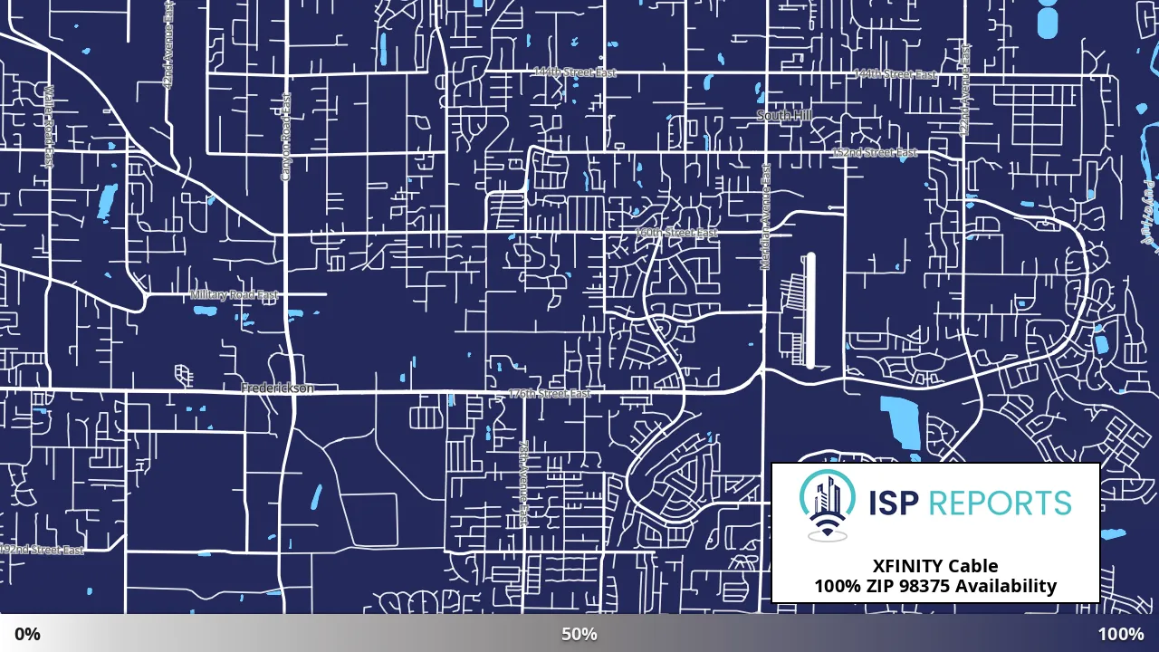 98375, WA map of internet availability