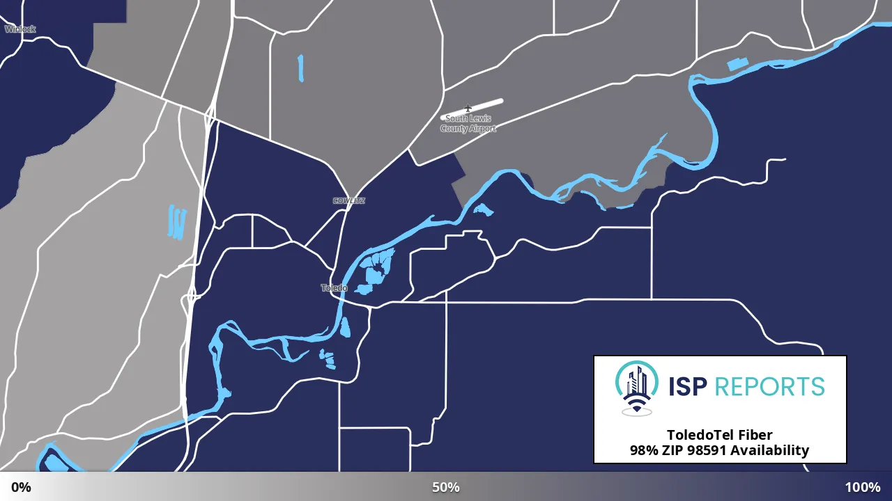 98591, WA map of internet availability