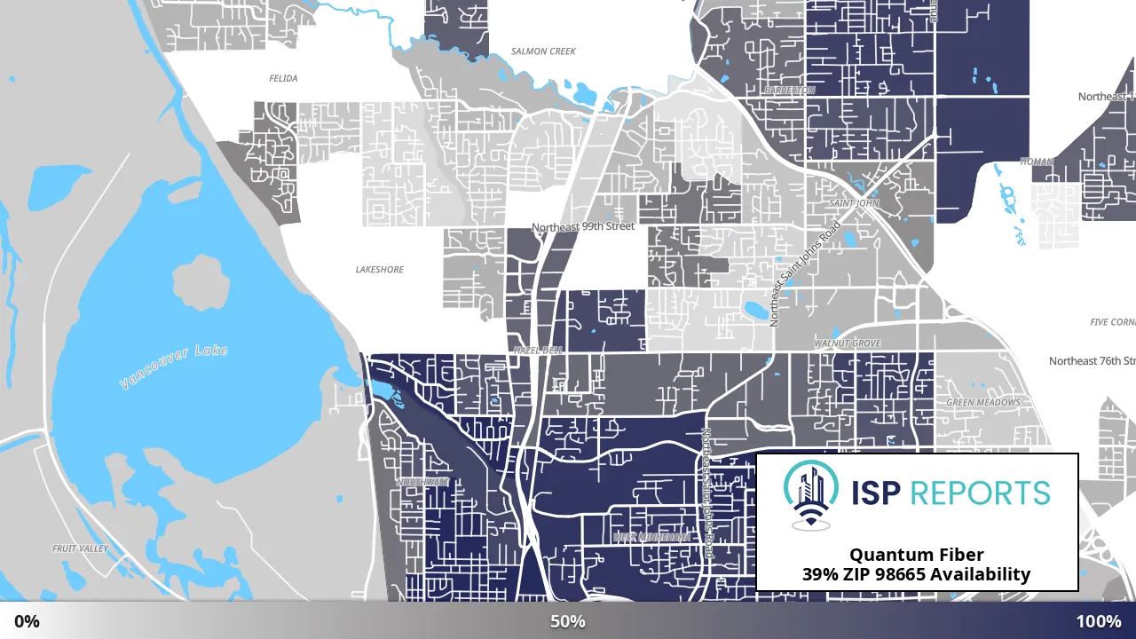 98665, WA map of internet availability