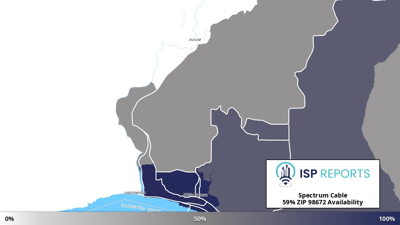 98672, WA map of internet availability