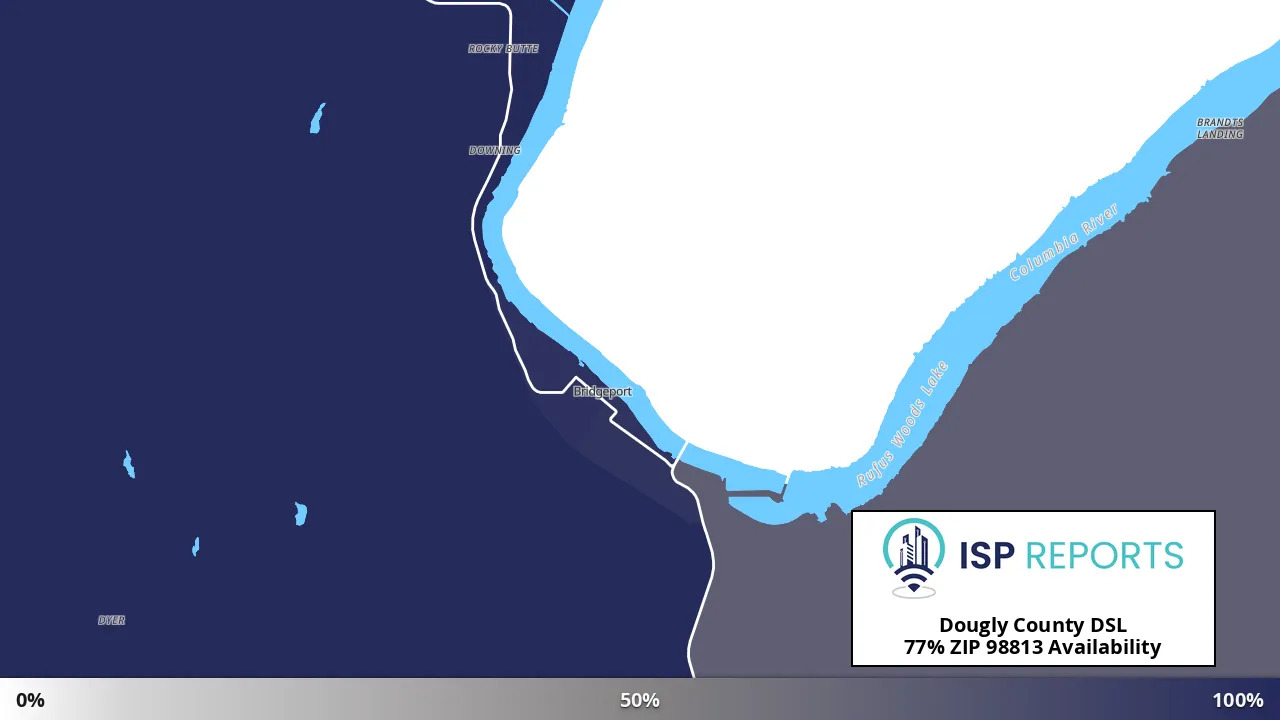 98813, WA map of internet availability